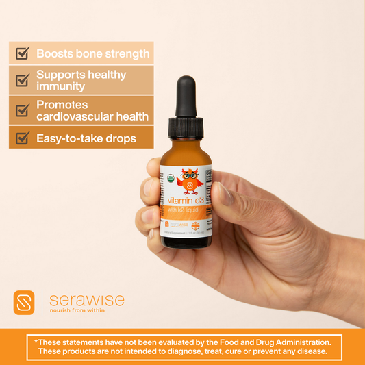 Organic Liquid Vitamin D3 with K2