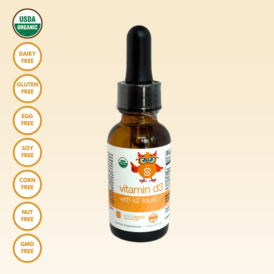 Organic Liquid Vitamin D3 with K2