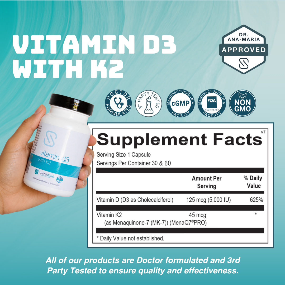 Vitamin D3 with K2 | 60 Capsules