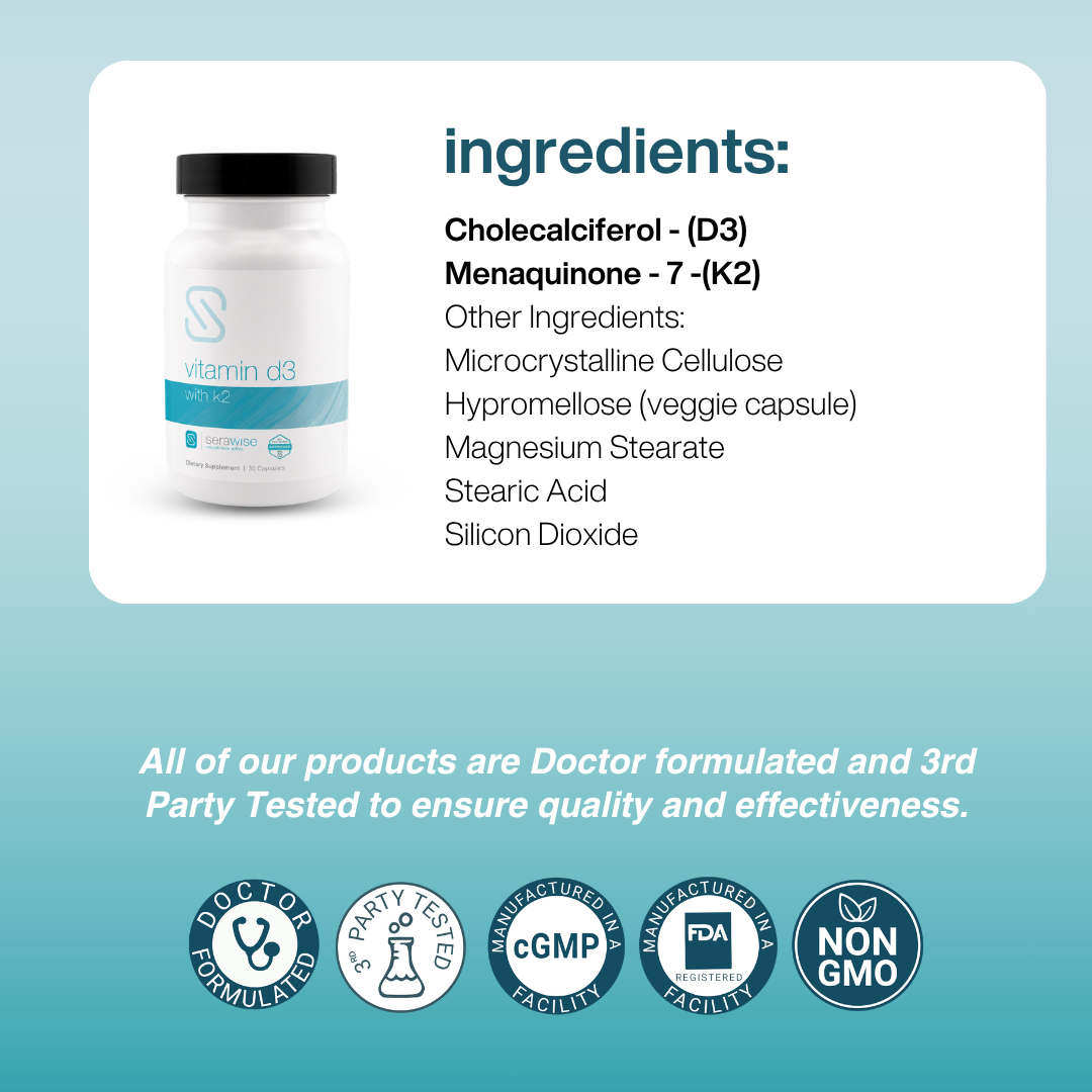 Vitamin D3 with K2 | 60 Capsules