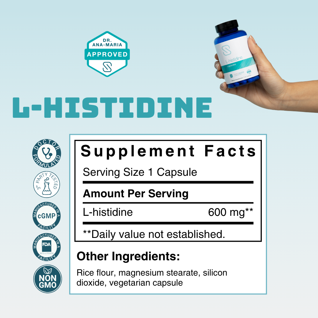 L-Histidine 600mg Capsules