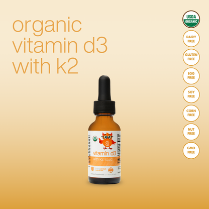Organic Liquid Vitamin D3 with K2