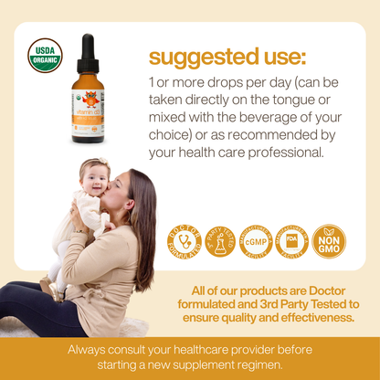 Organic Liquid Vitamin D3 with K2